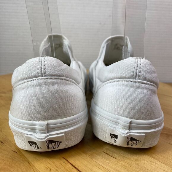 Vans Classic Slip On True White Women’s 7 Men’s Size 5.5 Unisex Sneakers Shoe - Picture 5 of 8